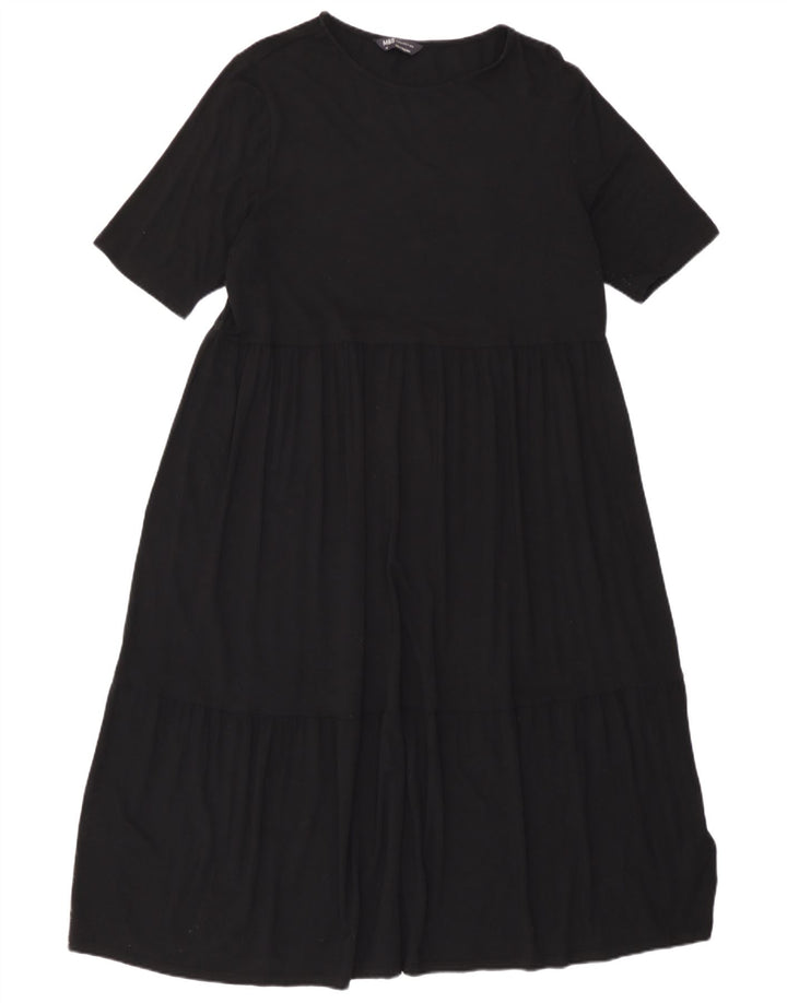 Marks & Spencer Damska sukienka maxi UK 16, duża, czarna wiskoza