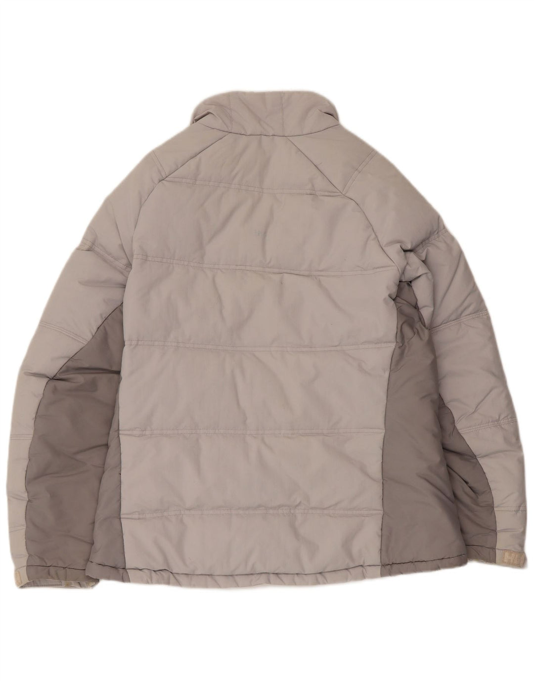 Damska kurtka wyściełana Helly Hansen UK 16, duży, szary nylon w bloki kolorów