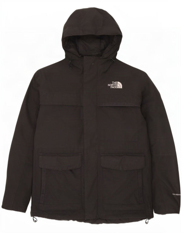 Męska kurtka parka z kapturem The North Face UK 40, duża, czarna, poliestrowa