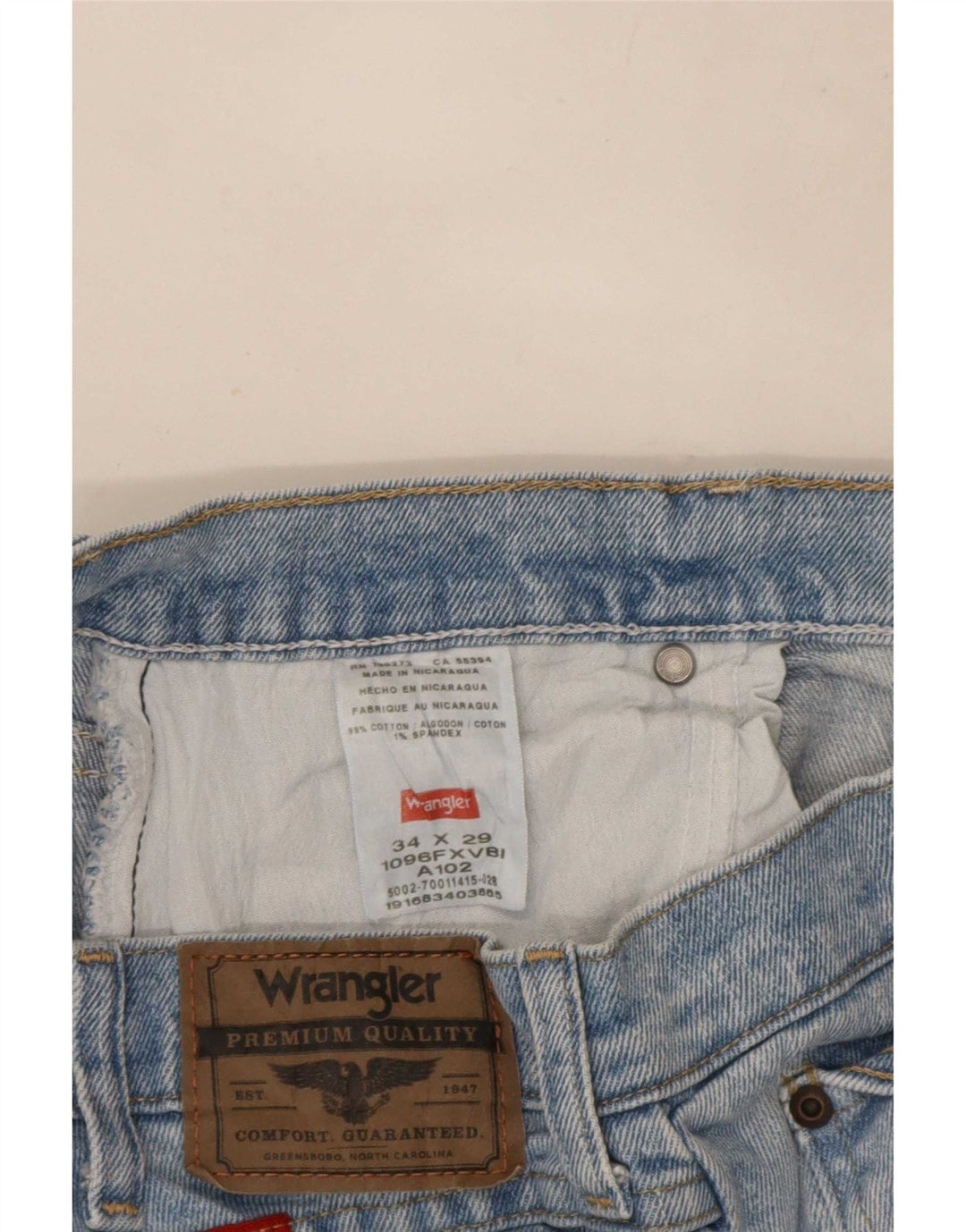 Męskie jeansy Wrangler W34 L23 Niebieskie, bawełniane