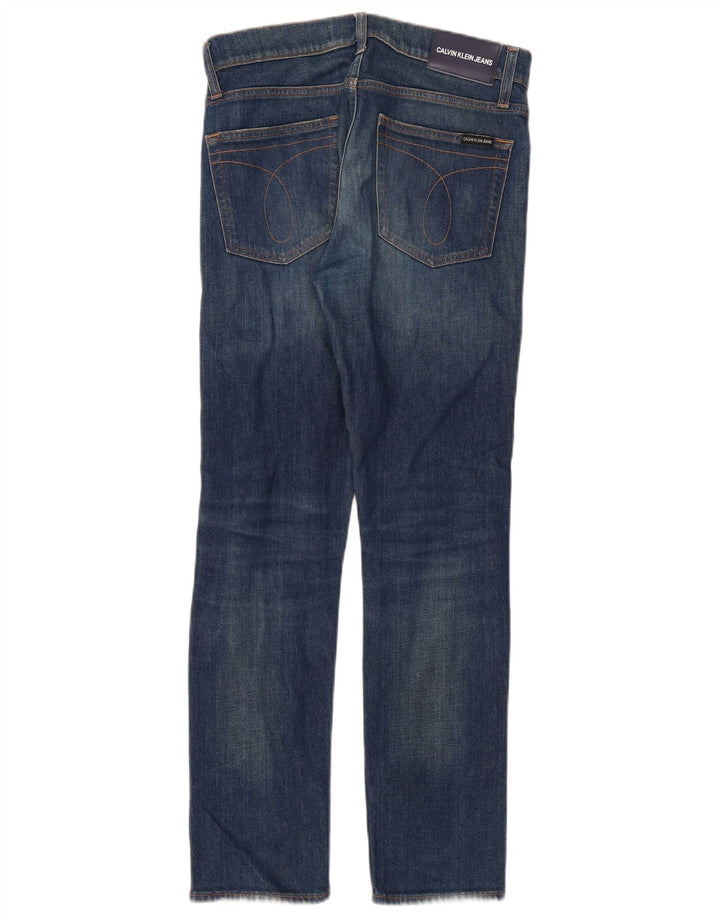 Damskie dżinsy Calvin Klein w trudnej sytuacji W28 L30 Niebieskie bawełniane