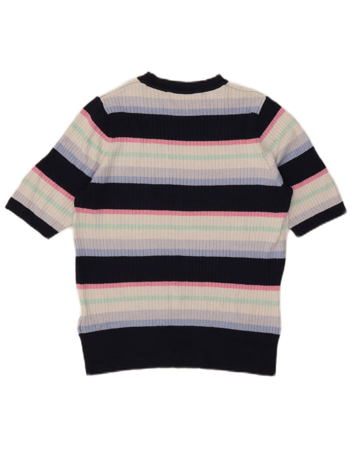 Marks & Spencer Damski sweter z dekoltem w łódkę, UK 14, średni granatowy