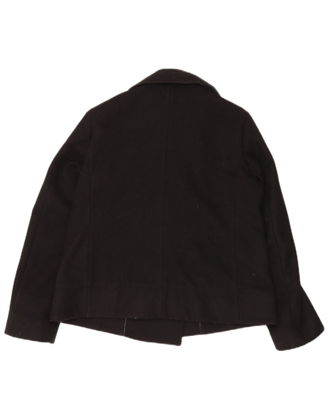 CALVIN KLEIN JEANS Damski płaszcz groszkowy UK 14 Średniej czarnej wełny