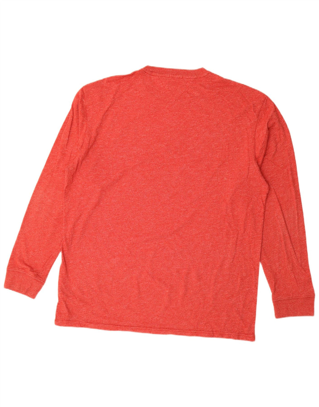 Męski top z grafiką o regularnym kroju Tommy Hilfiger z długim rękawem 2XL w kolorze czerwonym nakrapianym