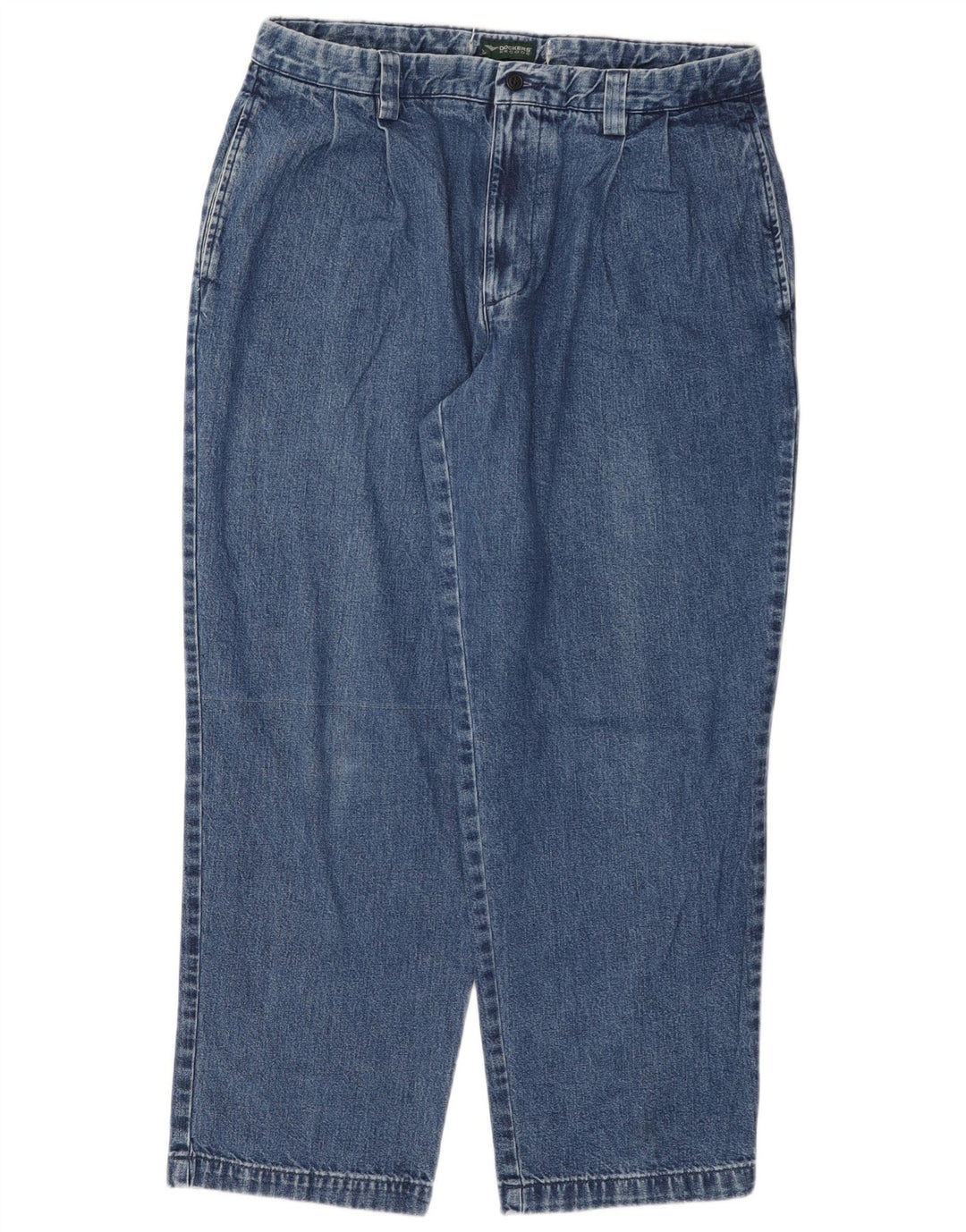 DOCKERS Męskie proste dżinsy W36 L29 Niebieskie bawełniane