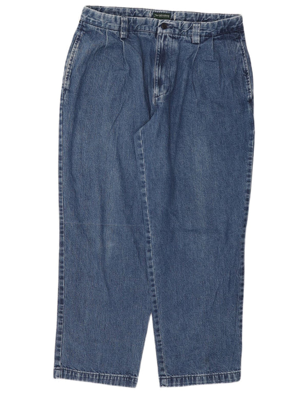 DOCKERS Męskie proste dżinsy W36 L29 Niebieskie bawełniane