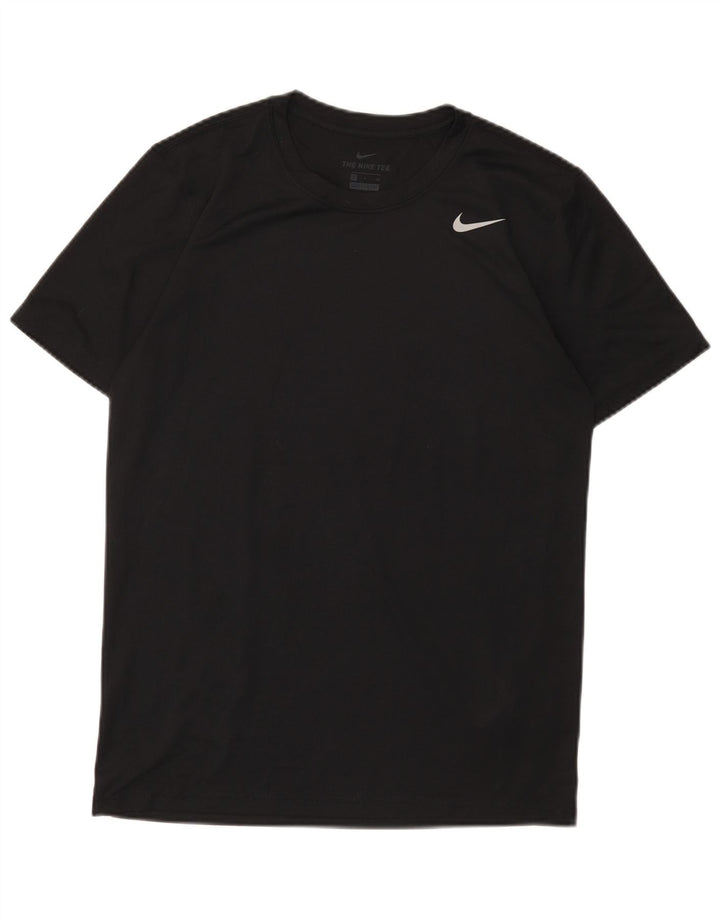 Męski T-shirt Nike Dri Fit, mały, czarny poliester