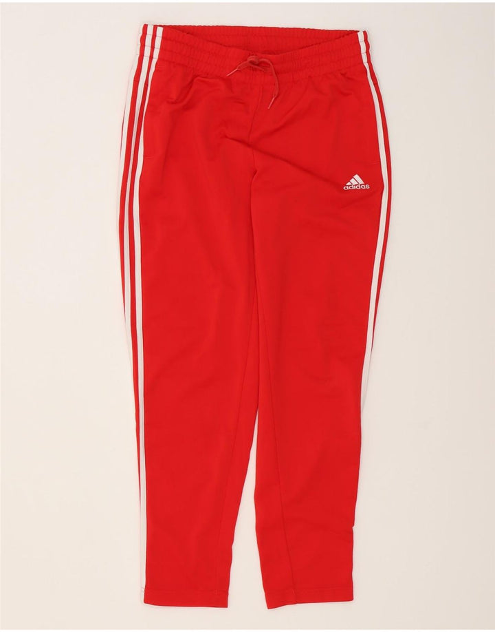 Damskie spodnie dresowe Adidas UK 12/14 Średni czerwony poliester