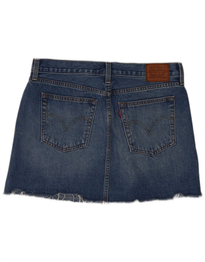 Damska mini spódniczka dżinsowa Levi's W31 Średnioniebieska bawełna