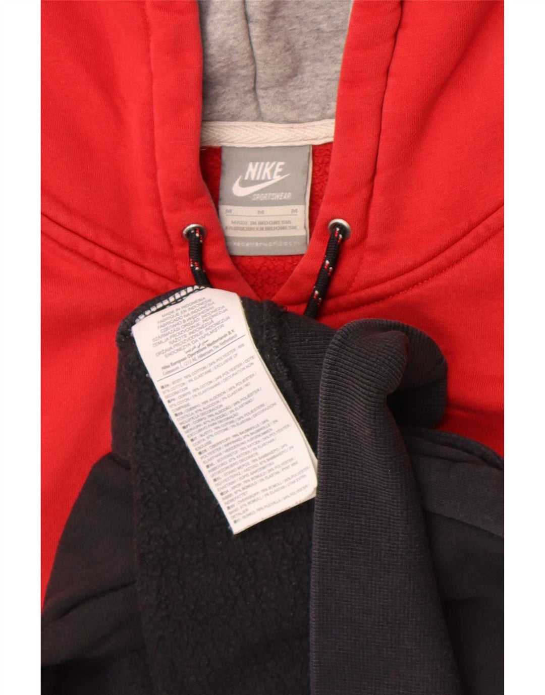 Męska bluza z kapturem Nike o regularnym kroju, bawełniana, w kolorze średniej czerwieni