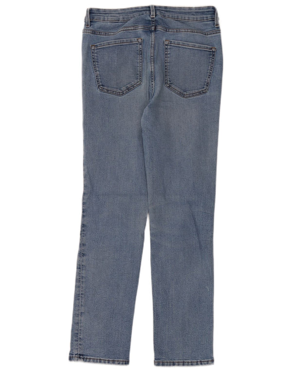 Marks & Spencer Damskie The Sienna Straight Jeans UK 12 Medium W30 L28 Niebieski