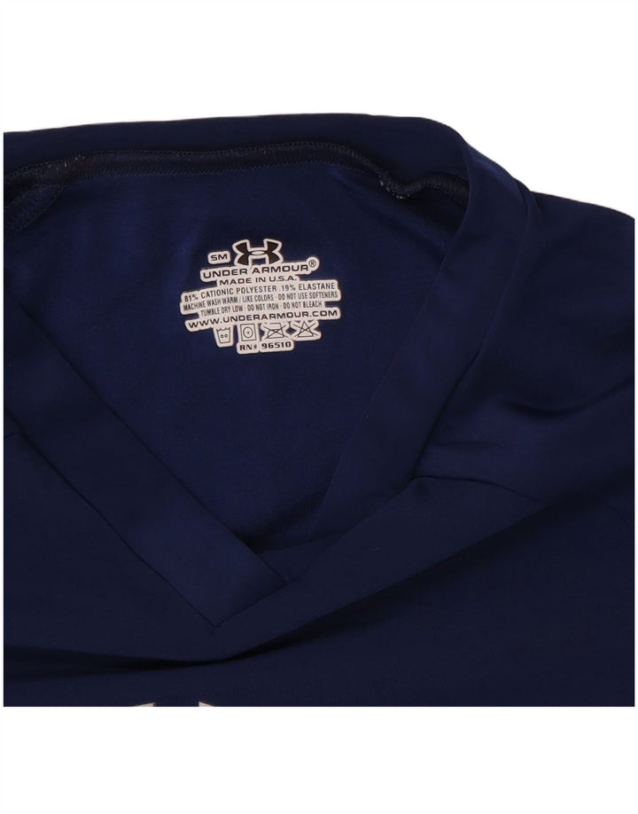 Damska koszulka Under Armour Top, mała, granatowa, z poliestru