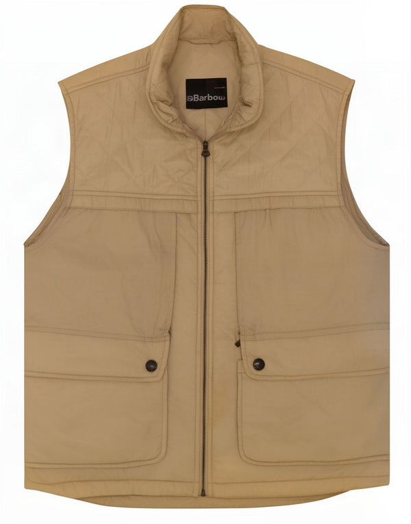 Męska pikowana kamizelka Barbour UK 40 Large Beżowy poliamid