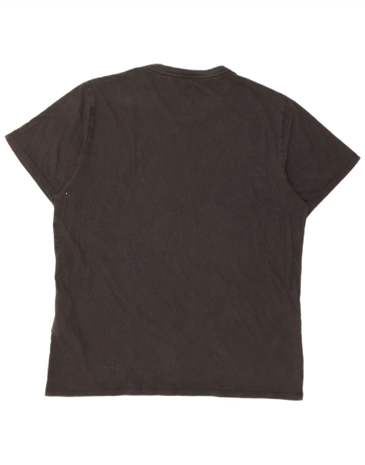 Męska koszulka z grafiką Levi's Top XL, czarna bawełna
