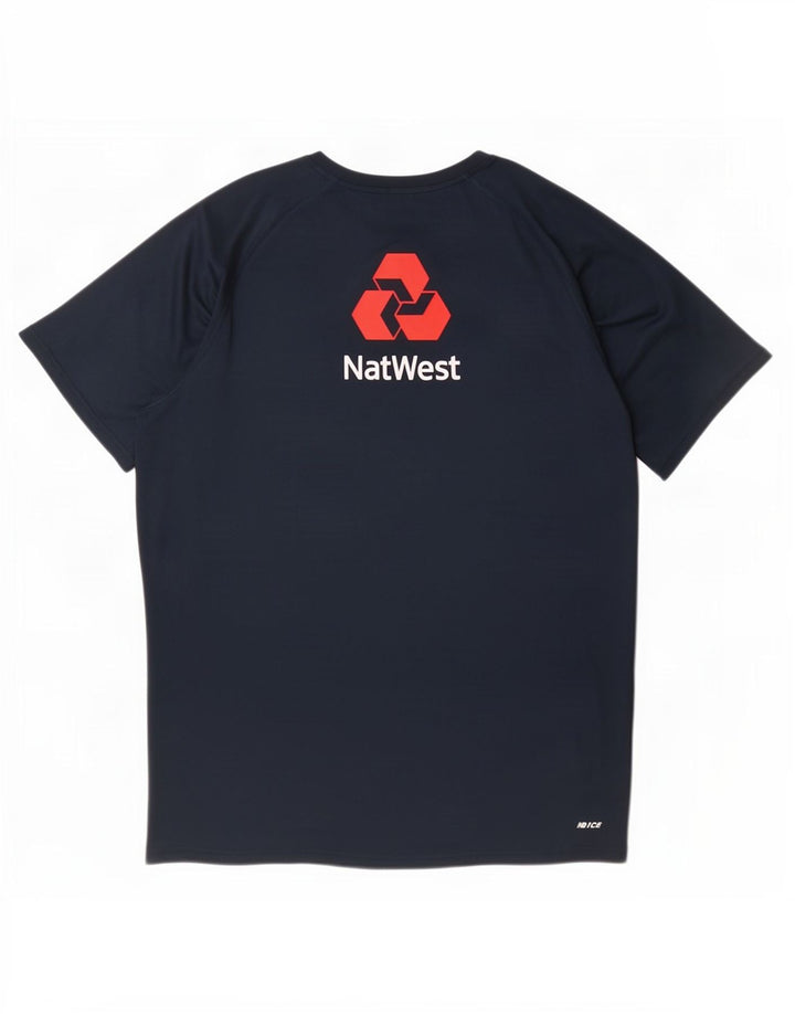 Męska koszulka z grafiką New Balance, rozmiar XL, granatowy, poliester