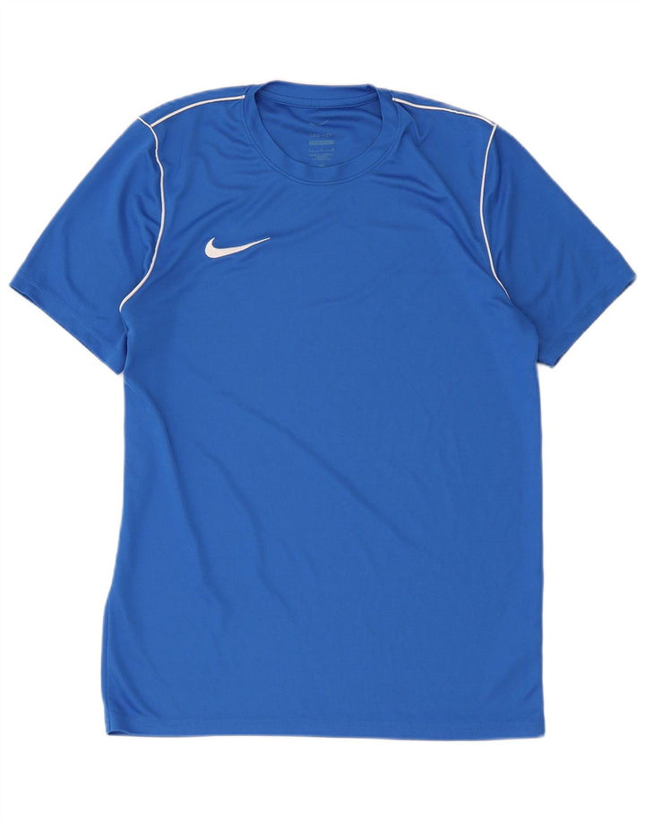 Męski T-shirt Nike Dri Fit Slim Fit, duży, niebieski poliester