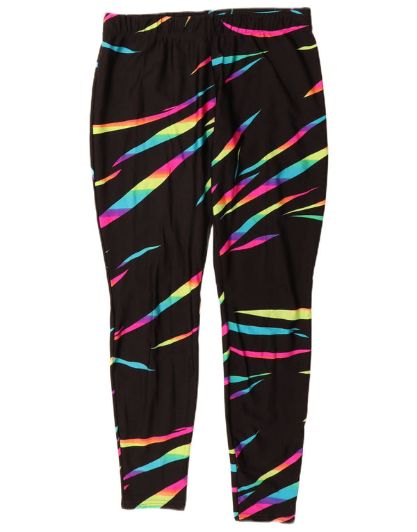 Legginsy damskie Rodeo UK 14, duże, nylonowe paski w kolorze czarnym