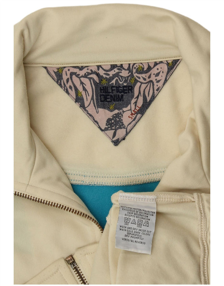 Damska kurtka dresowa TOMMY HILFIGER UK 10 Small Beige Colorblock
