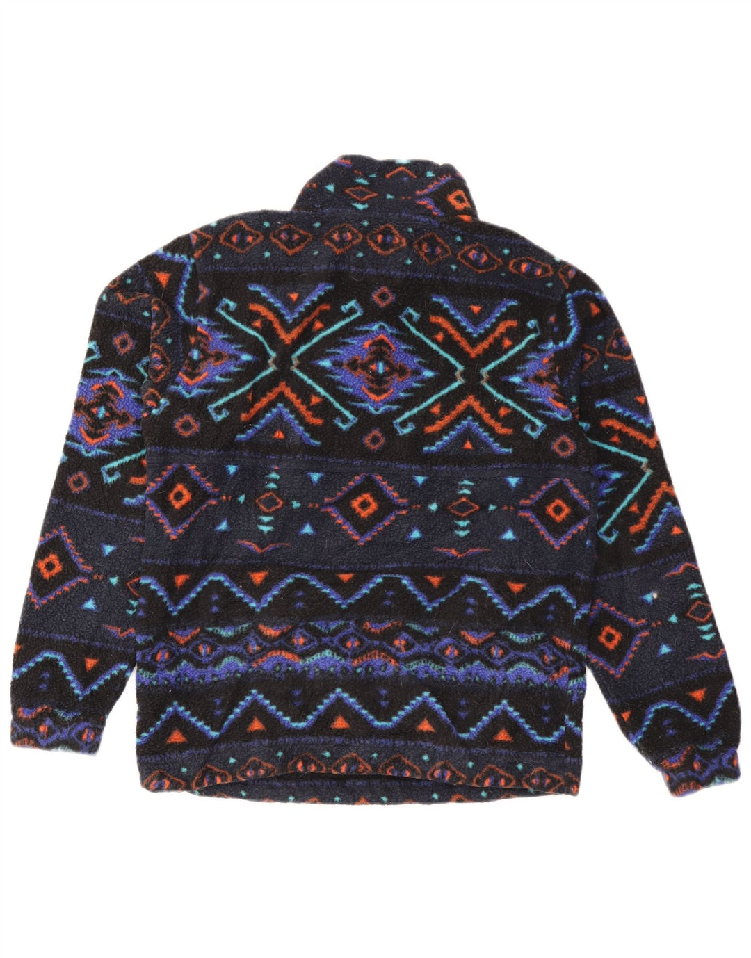 Męski sweter polarowy Billabong z zamkiem błyskawicznym, mały, granatowy, poliester Fair Isle