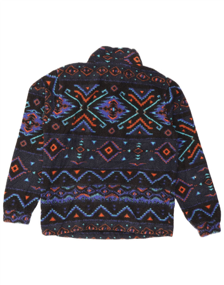 Męski sweter polarowy Billabong z zamkiem błyskawicznym, mały, granatowy, poliester Fair Isle