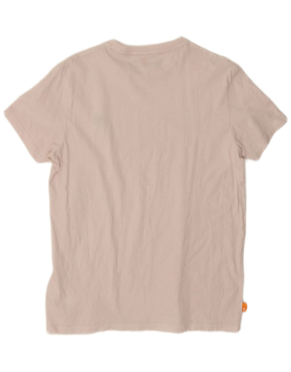T-shirt damski Timberland Slim Fit Top UK 16, duży, biały, bawełniany