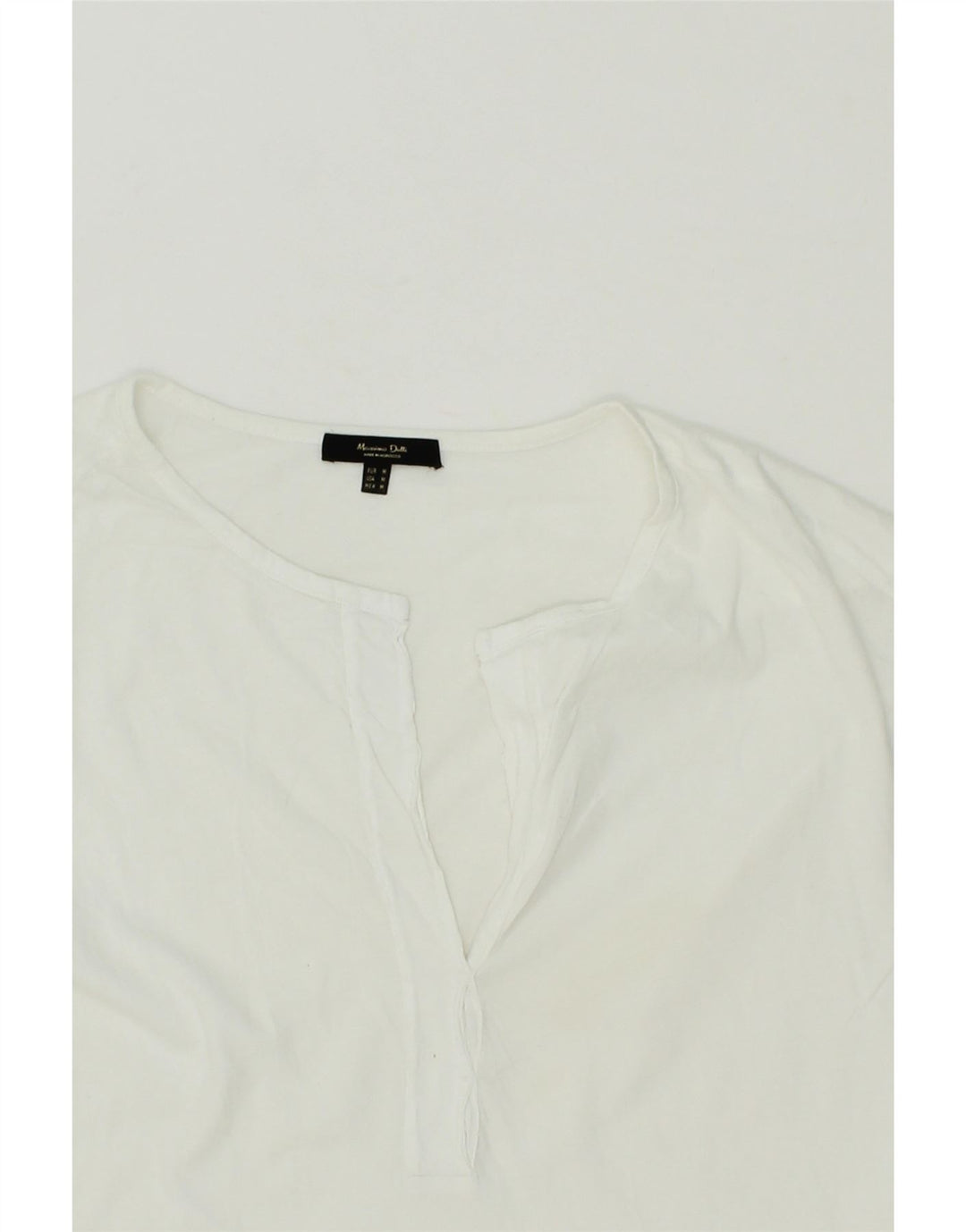 MASSIMO DUTTI Womens Sleeveless Blouse Top UK 14 Medium White Cotton Vintage Massimo Dutti and Second-Hand Massimo Dutti from Messina Hembry 