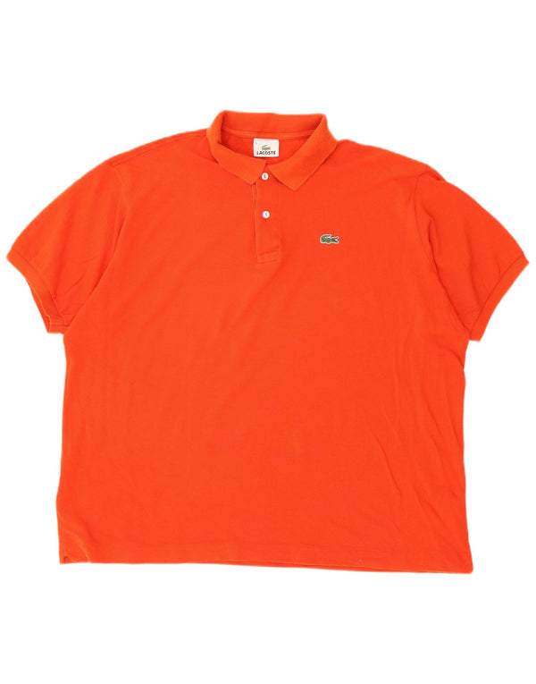 Męska koszulka polo Lacoste, rozmiar 7, 2XL, pomarańczowa, bawełniana