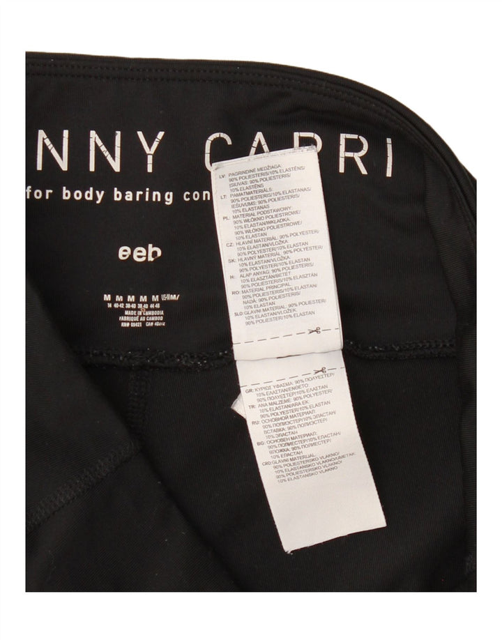 REEBOK Womens Capri Leggings UK 14 Medium  Black Polyester Vintage Reebok and Second-Hand Reebok from Messina Hembry 