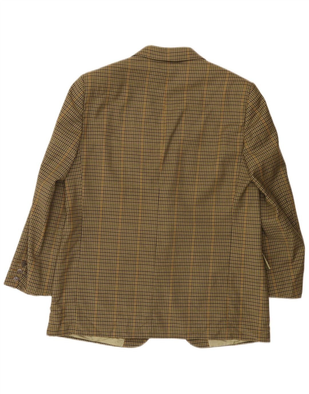 Vintage męska marynarka zapinana na 2 guziki UK 38 Medium Khaki Check
