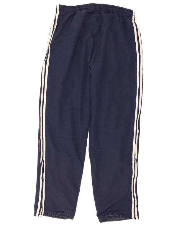 Męskie spodnie dresowe Adidas, duże, granatowe, poliestrowe