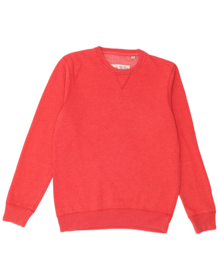 Męska bluza z grafiką JACK WILLS, bawełniana, średnia czerwona