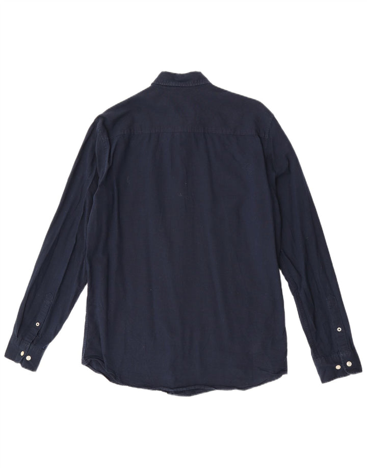 Koszula męska Jack & Jones Slim Fit, średnia, granatowa, bawełniana