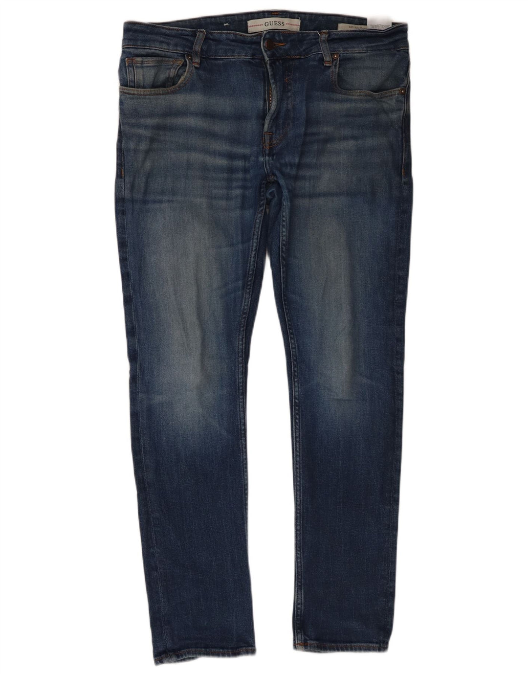 Guess Męskie jeansy skinny W34 L30 Niebieskie bawełniane