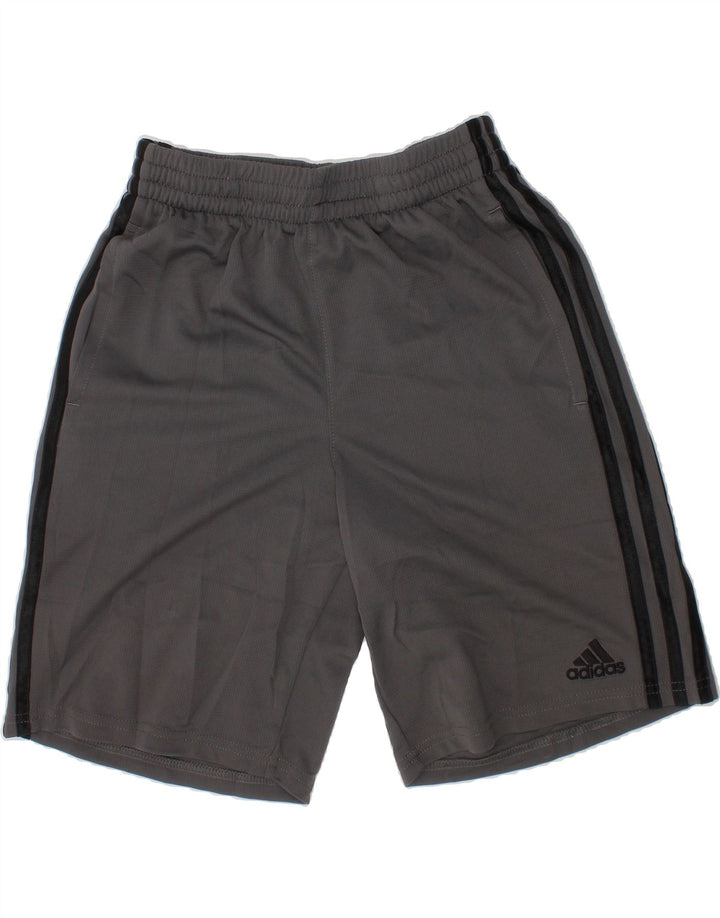 ADIDAS Boys Sport Shorts 10-11 Years Medium  Grey Polyester Vintage Adidas and Second-Hand Adidas from Messina Hembry 