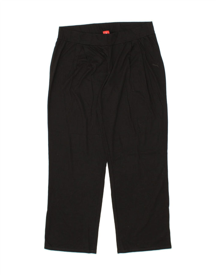 PUMA Womens Tracksuit Trousers UK 16 Large Black Polyester Vintage Puma and Second-Hand Puma from Messina Hembry 