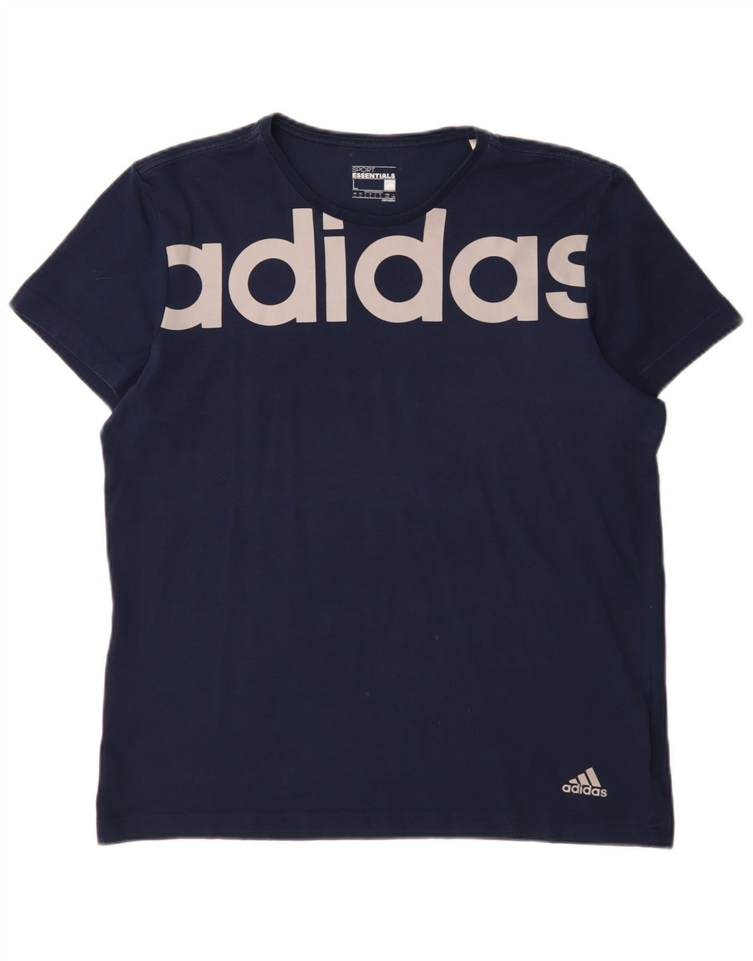 Adidas Męska koszulka Climalite Graphic Top, duża, granatowa