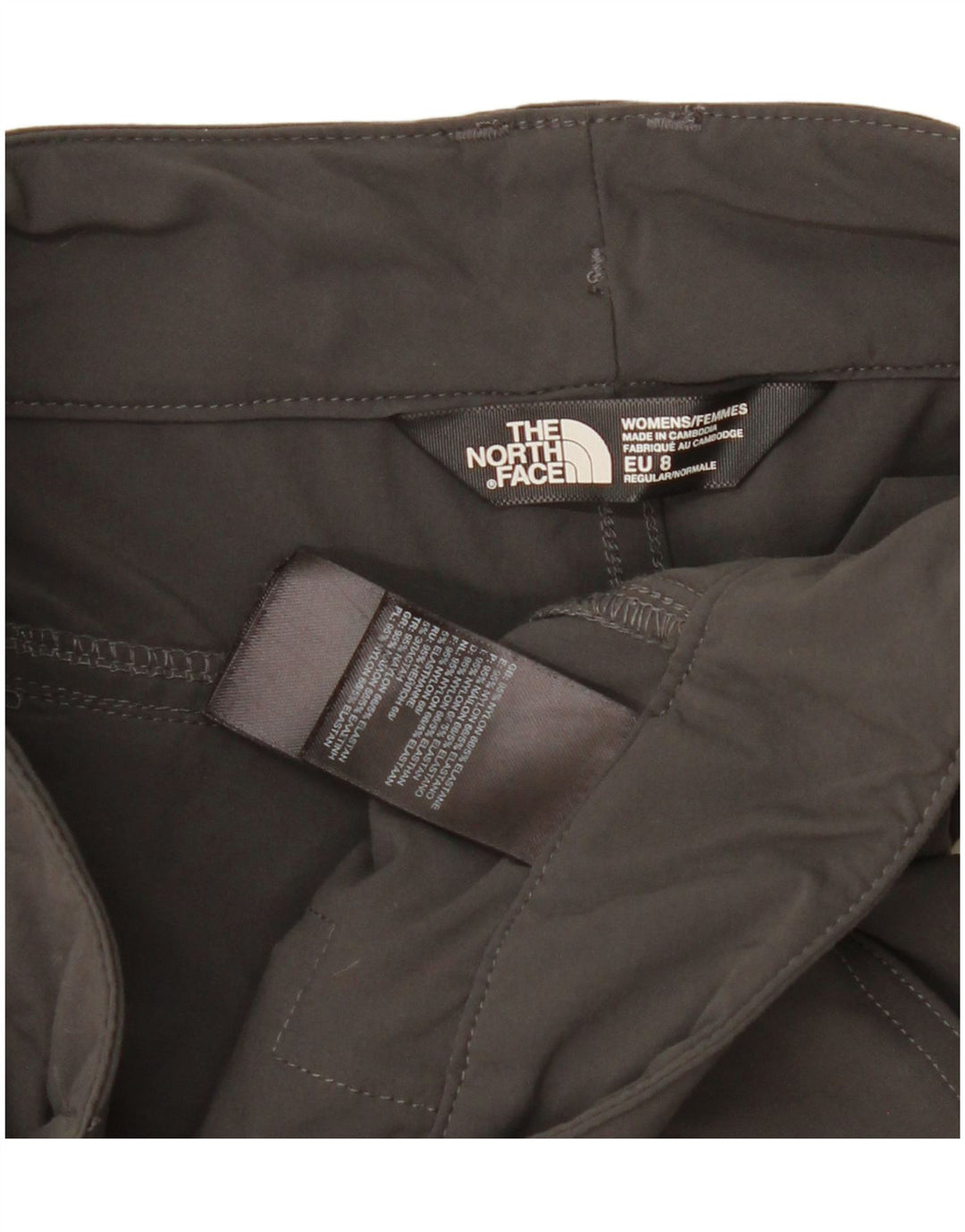 Damskie spodenki cargo The North Face W32, duże, szare, nylonowe