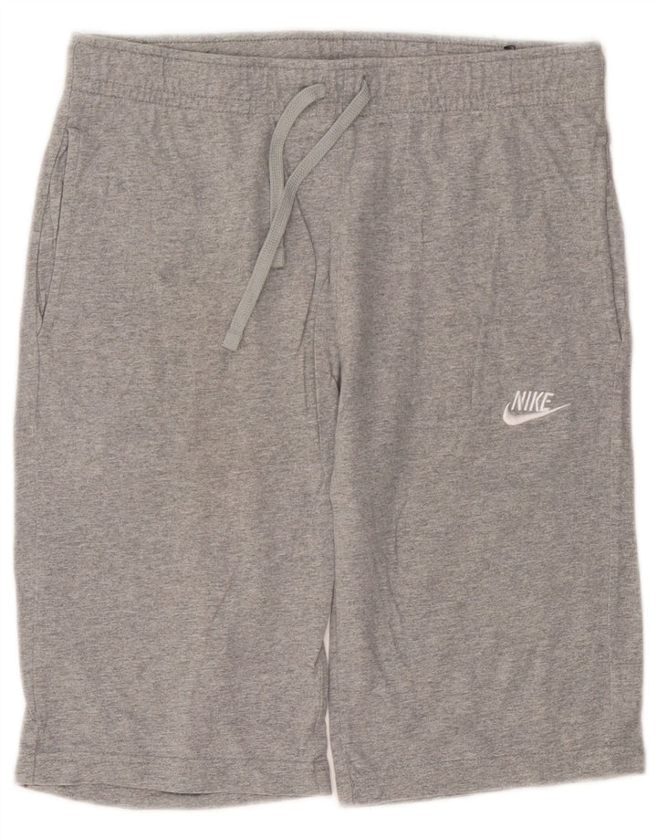 Męskie spodenki sportowe Nike, małe, szare, bawełniane