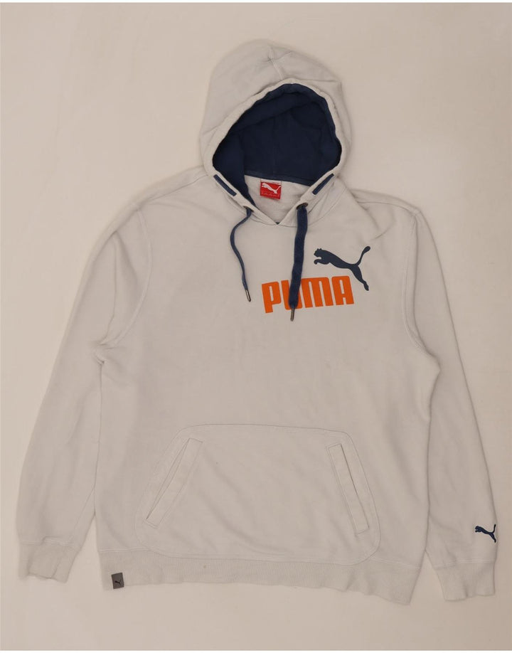 Męski sweter z kapturem i grafiką PUMA XL, biały