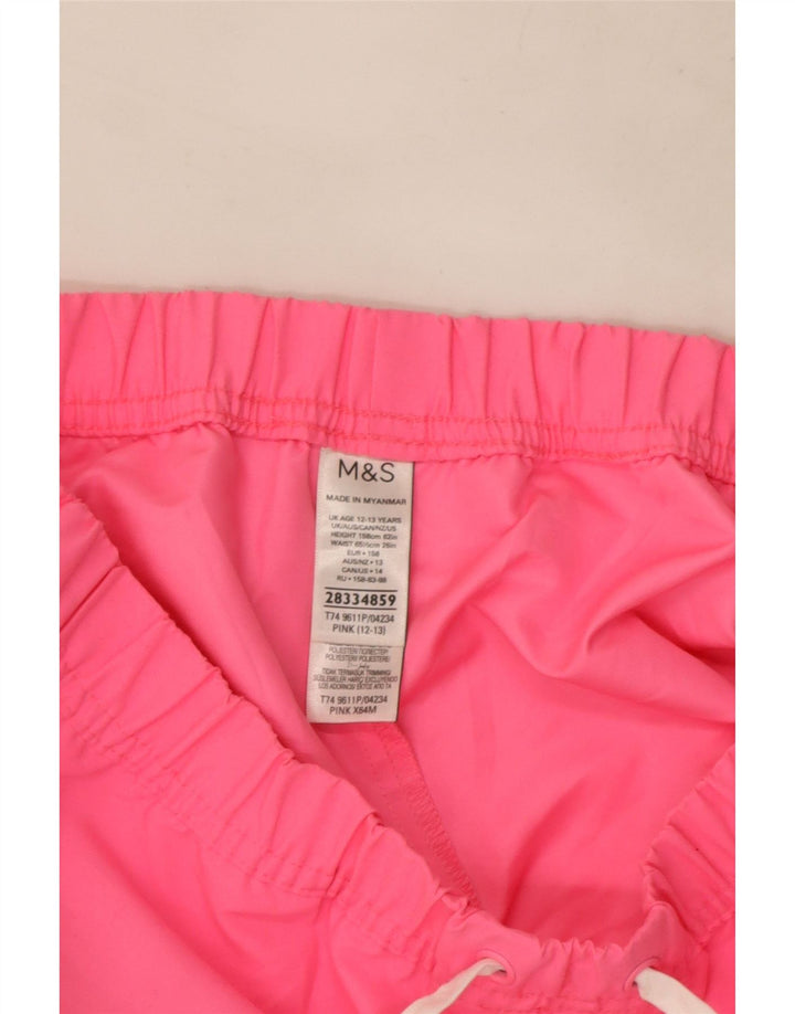 Spodenki sportowe Marks & Spencer dziewczęce 12-13 lat, różowe, poliestrowe