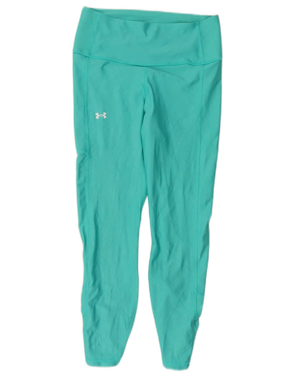 Damskie legginsy Capri Under Armour UK 12, średni turkusowy poliester