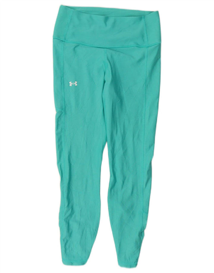 Damskie legginsy Capri Under Armour UK 12, średni turkusowy poliester