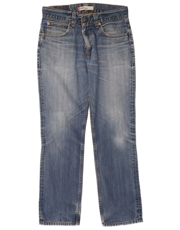 Męskie jeansy Levi's 511 Slim W34 L34 Niebieska bawełna