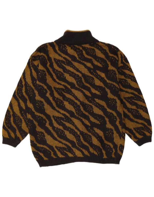 Sweter damski VINTAGE UK 16 w duże czarne paski