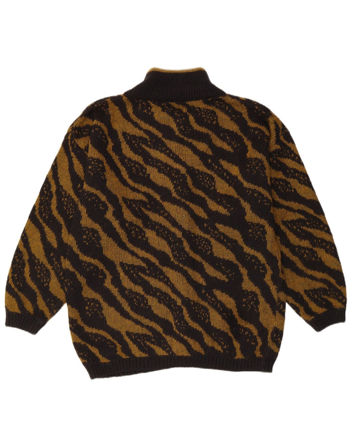 Sweter damski VINTAGE UK 16 w duże czarne paski