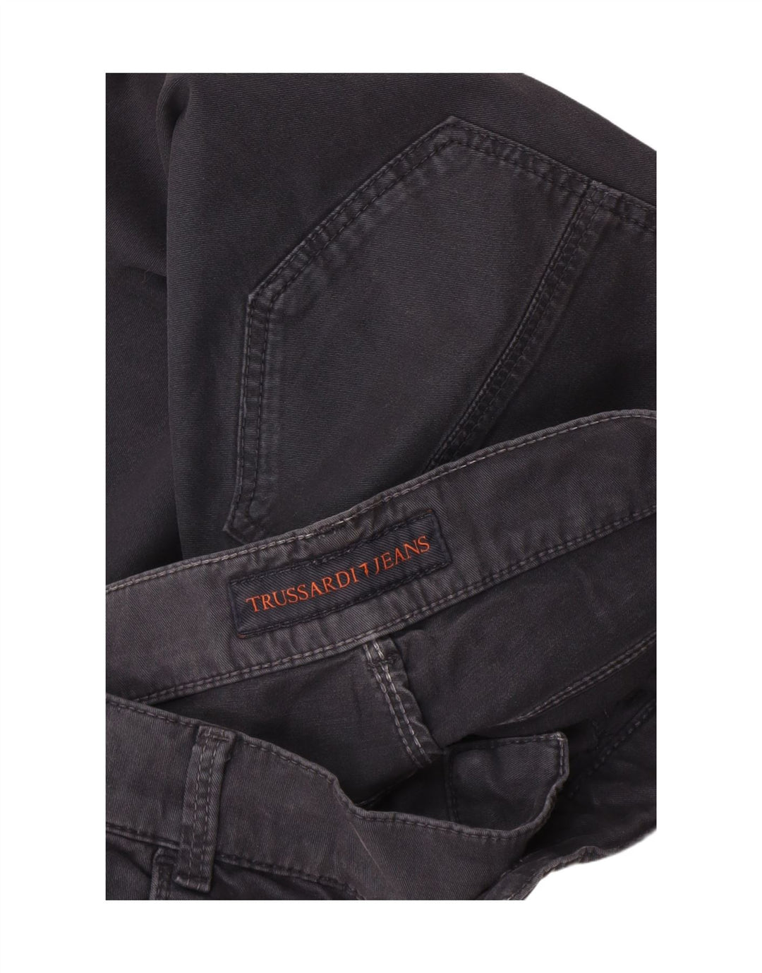 Męskie spodnie typu slim casual Trussardi W32 L34 szare