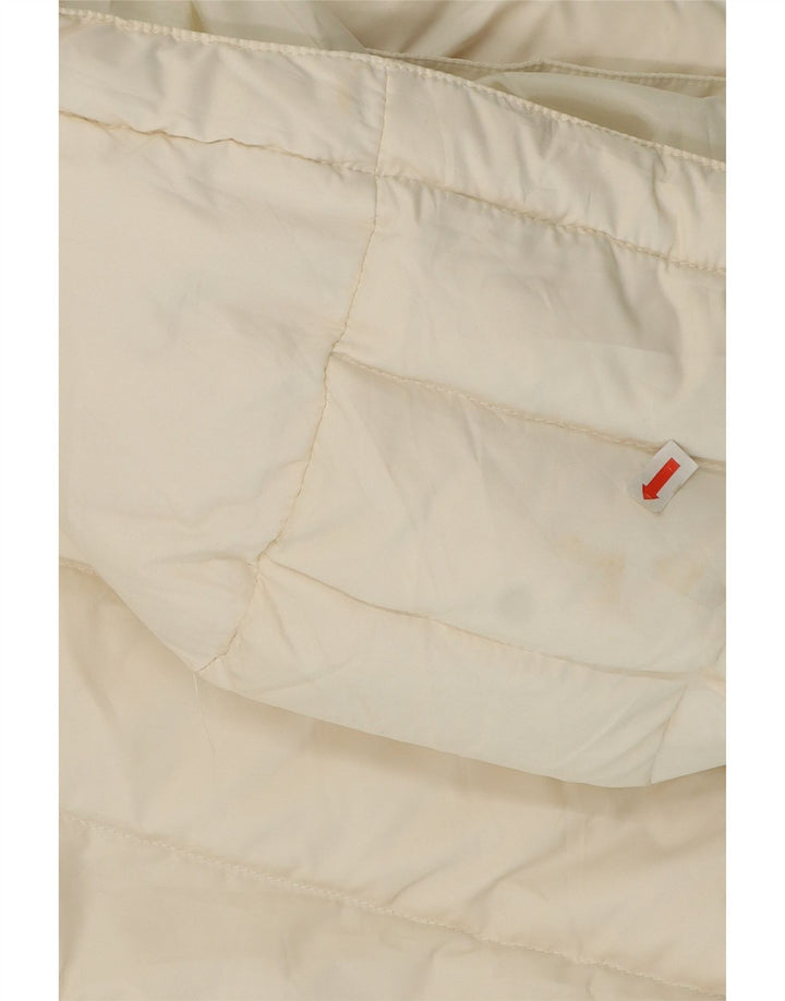 Damska ocieplana kurtka z kapturem Tommy Hilfiger UK 18 XL, biały poliester