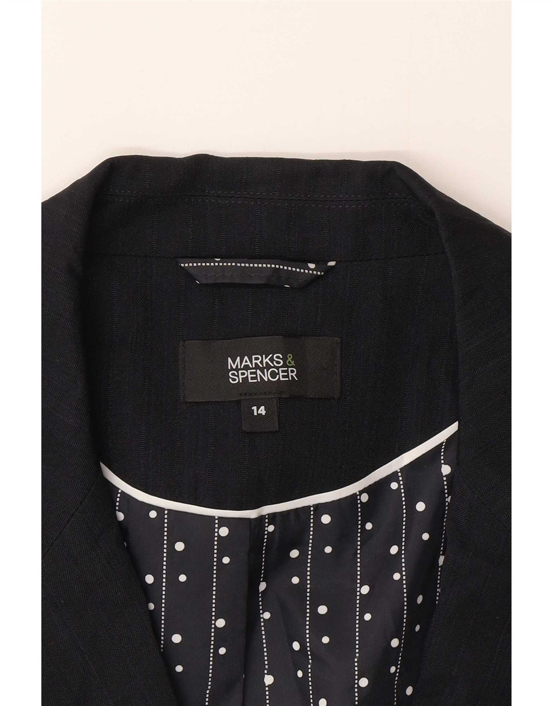Marks & Spencer Damska marynarka zapinana na 1 guzik, UK 14, średni granat