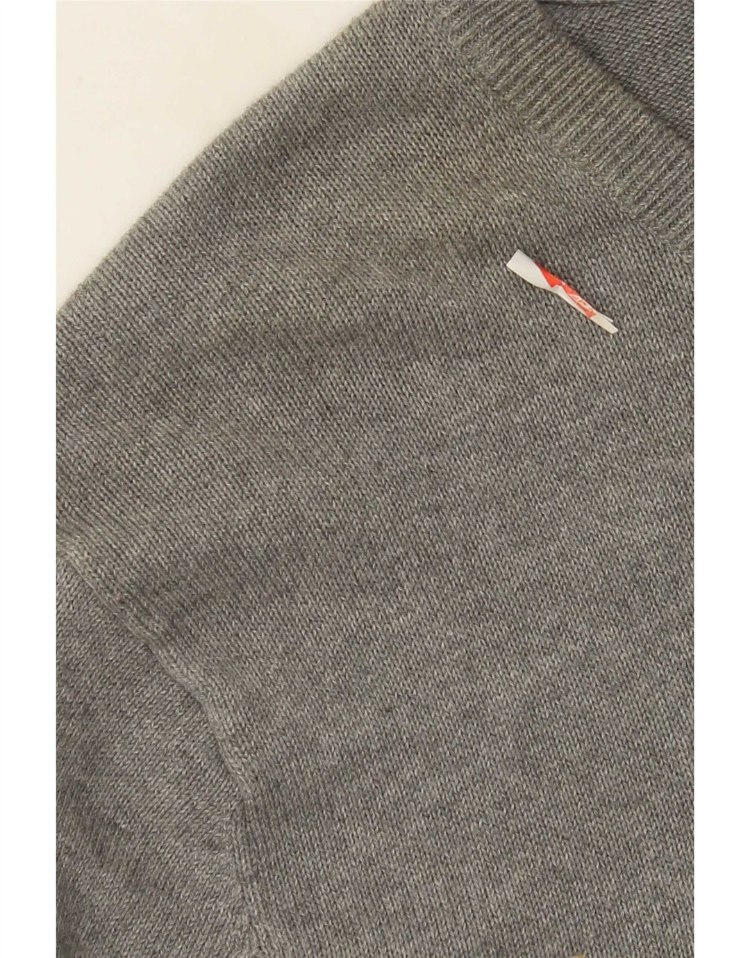 Męski sweter J. Crew z dekoltem w kształcie litery V, 2XL, szara bawełna
