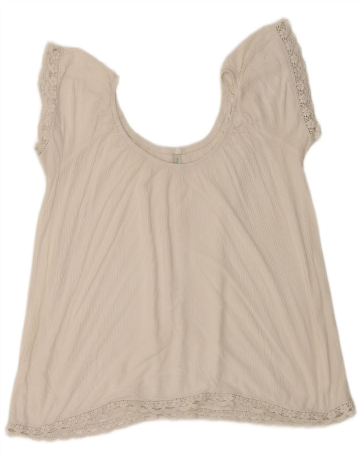 Bluzka damska Benetton UK 18 XL biała
